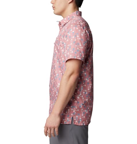 Columbia Men's PFG Super Stretch Tide Camp Shirt for Outdoor Adventure Comfort and Versatility Regular Fit