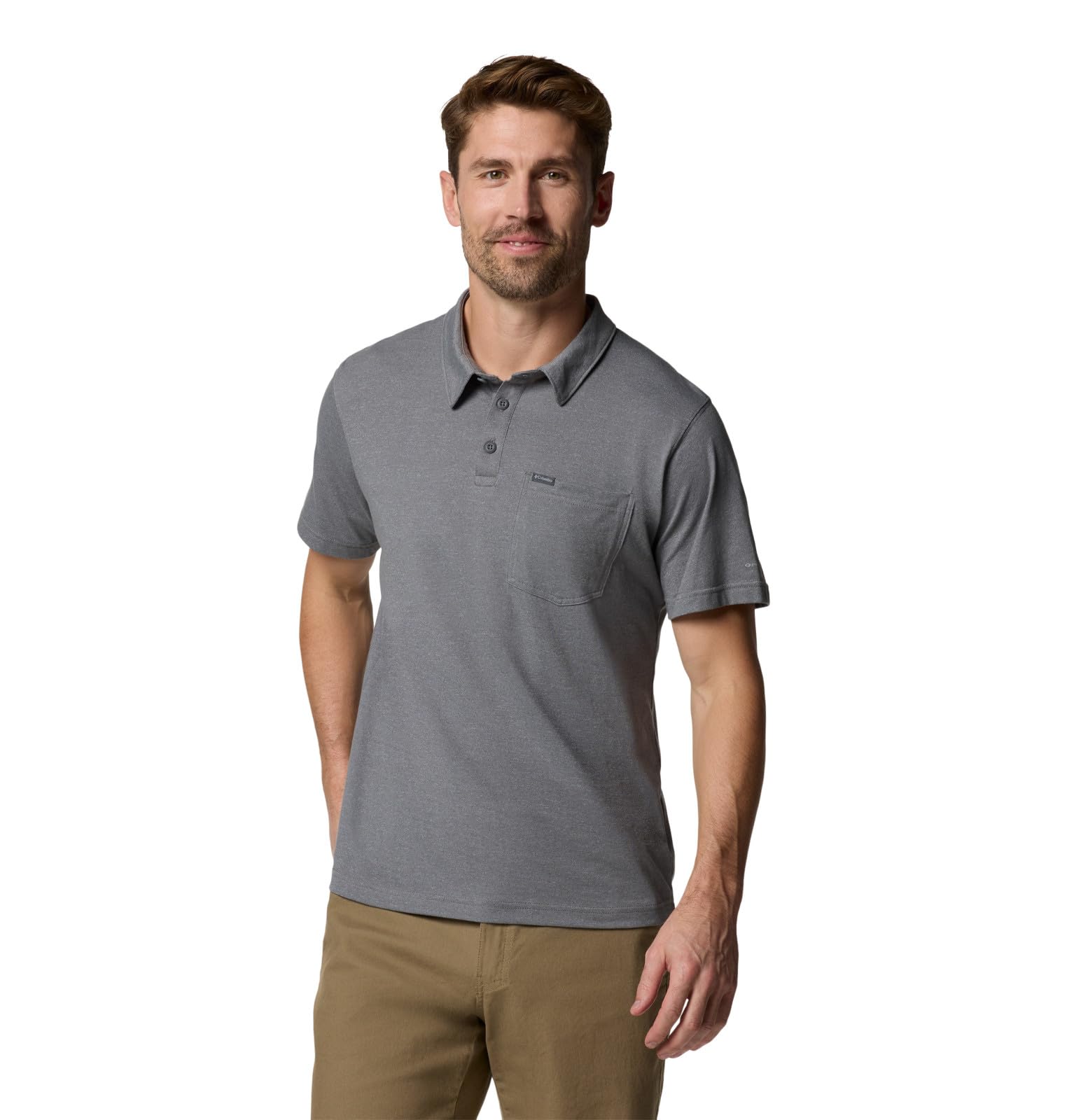 Columbia Men's Thistletown Hills Pocket Polo + Summer Casual Wear + Office Lovers + Breathable Moisture Wicking + Regula